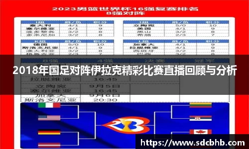 2018年国足对阵伊拉克精彩比赛直播回顾与分析